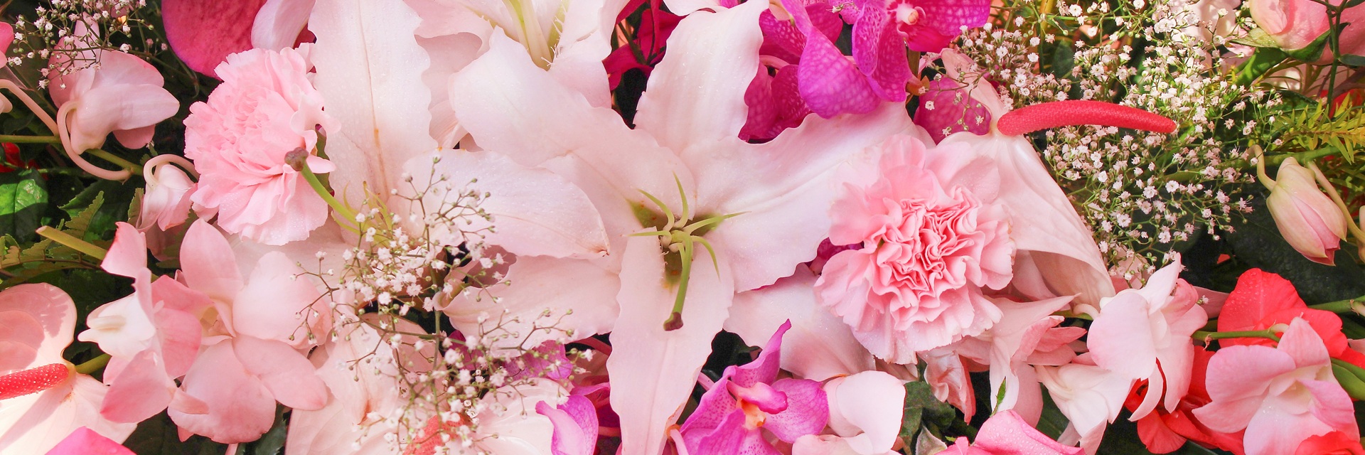 lillies roses and carnations